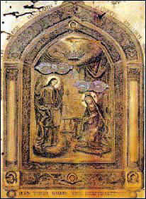 Copia della Panaghía Evangelístria ["Tuttasanta dell'Annunciazione"] a Tinos.
