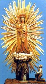 Icona originale della Madonna dello Splendore con Bertolino